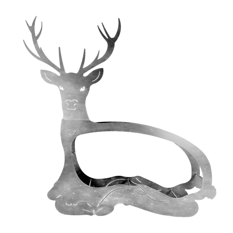 Stojak na drewno Jeleń antracyt