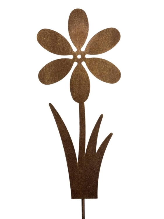 Kwiat metalowa ozdoba do ogrodu