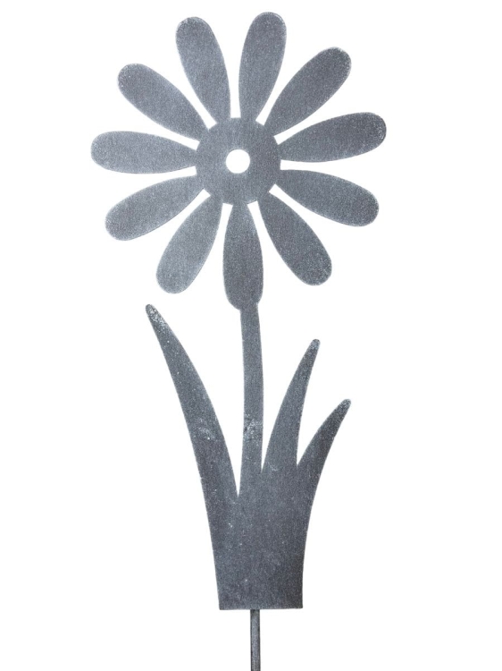 Kwiat metalowa ozdoba do ogrodu