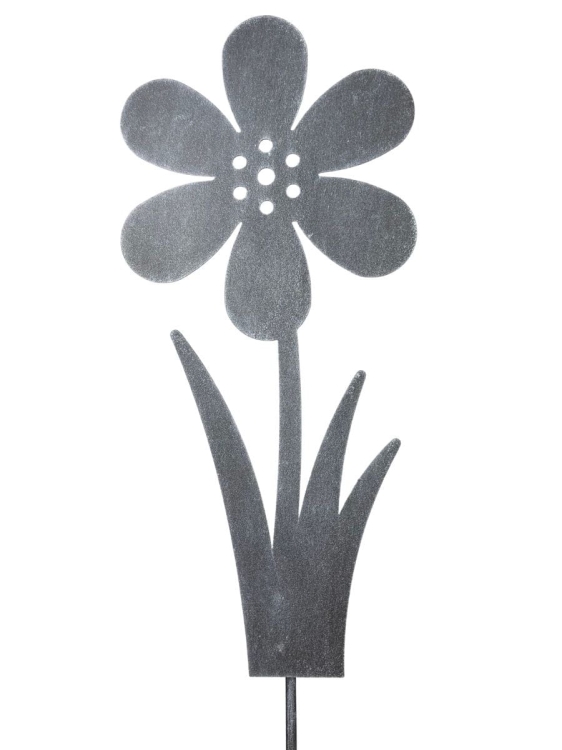 Kwiat metalowa ozdoba do ogrodu