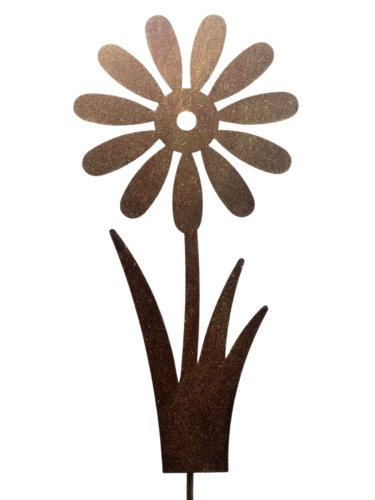 Kwiat metalowa ozdoba do ogrodu