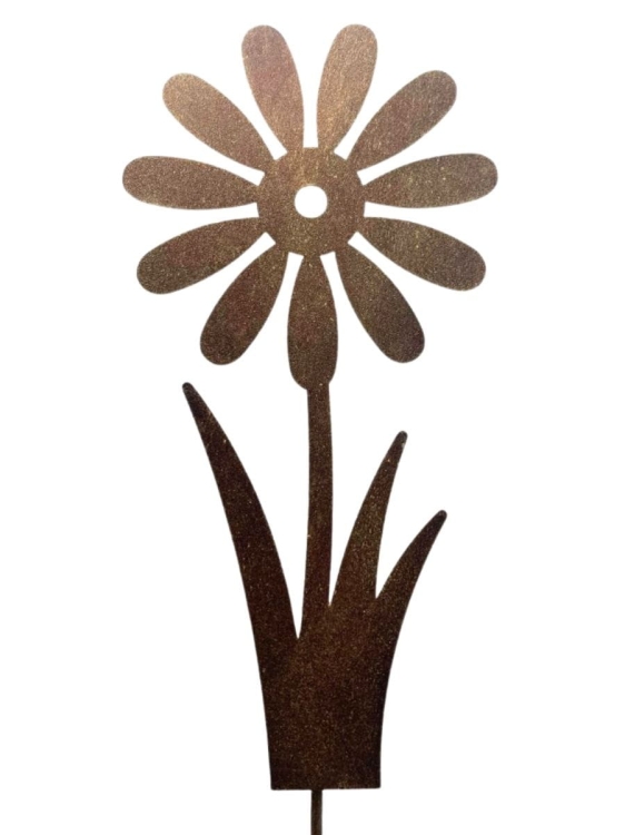 Kwiat metalowa ozdoba do ogrodu