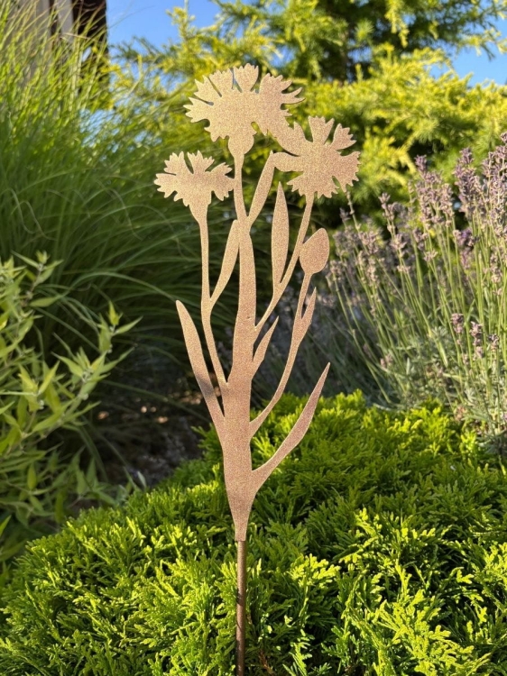 Metalowy kwiat chaber dekoracja ogrodowa