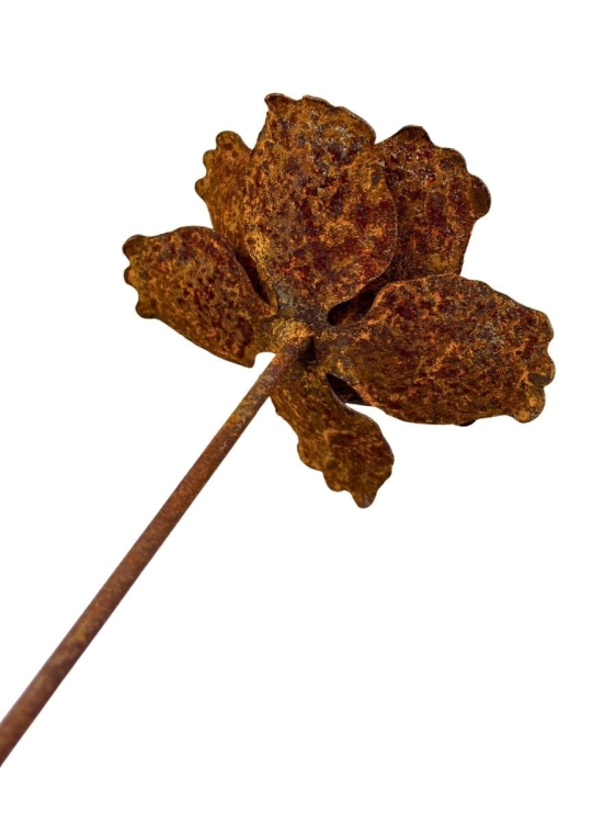 Kwiat z metalu dekoracja do ogrodu