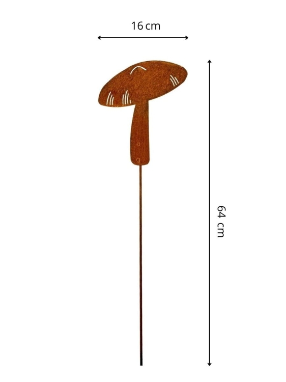 Grzyb metalowa ozdoba ogrodowa