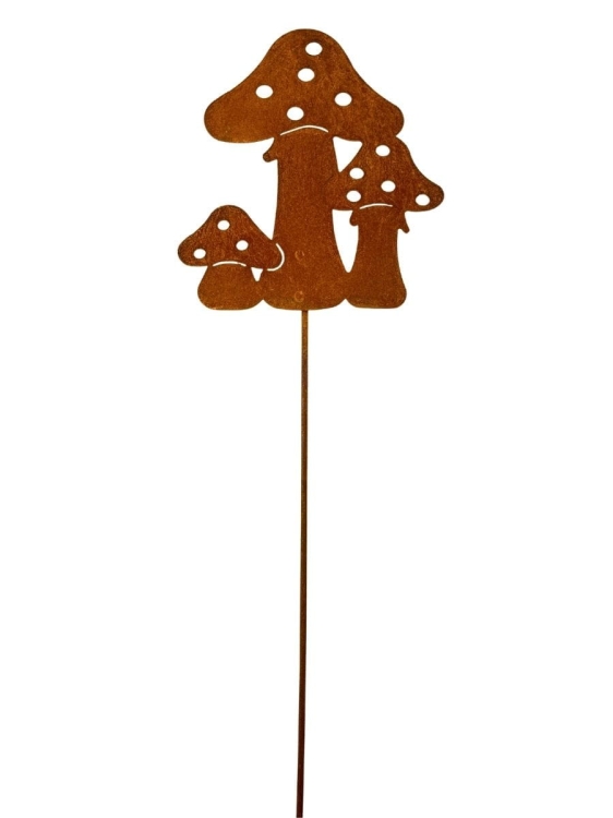 Grzyb z metalu ozdoba do ogrodu