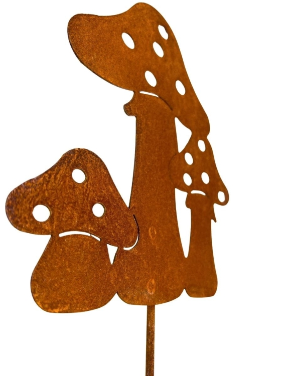 Grzyb rdzawa dekoracja do ogrodu