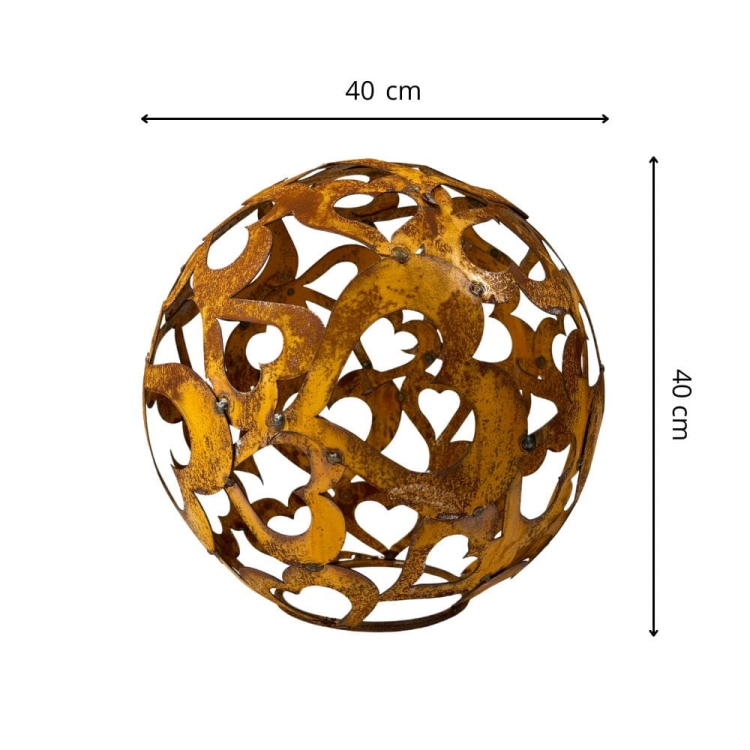 Kula ogrodowa z metalu 40 cm