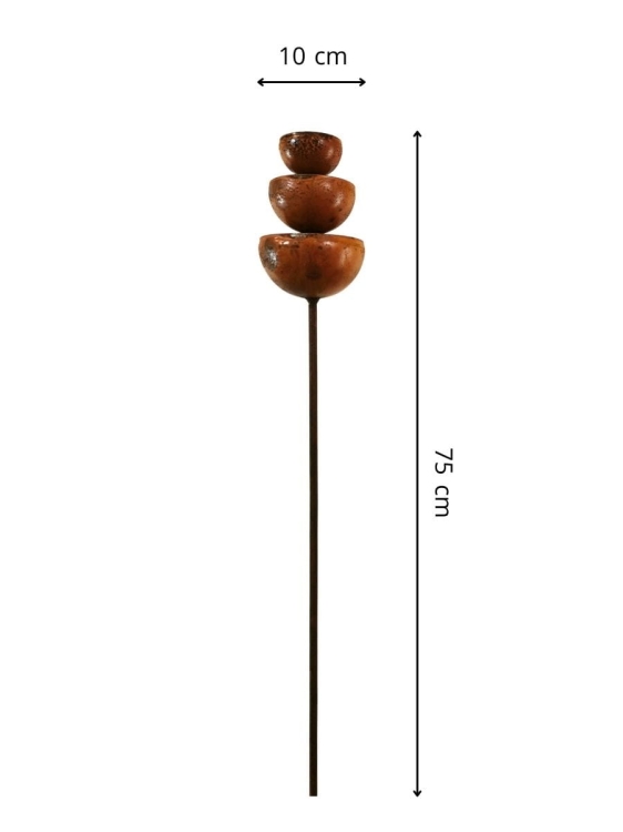 Metalowe poidełko dla ptaków wymiary rdza