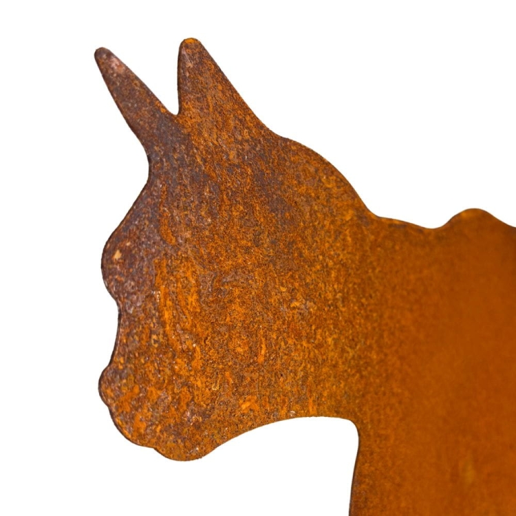 Rdzawy kot ozdoba do ogrodu