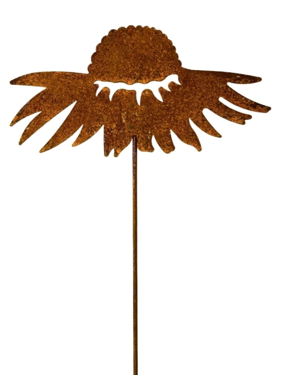 Kwiat rdzawa ozdoba do ogrodu