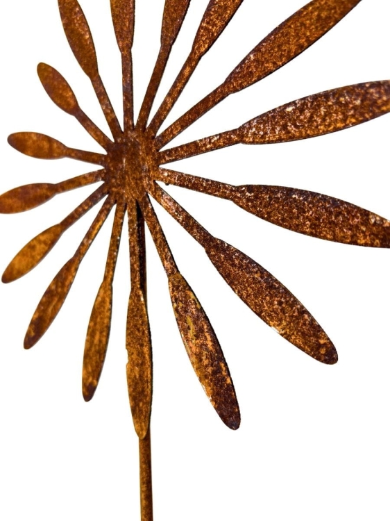 Metalowy kwiat dmuchawca ozdoba