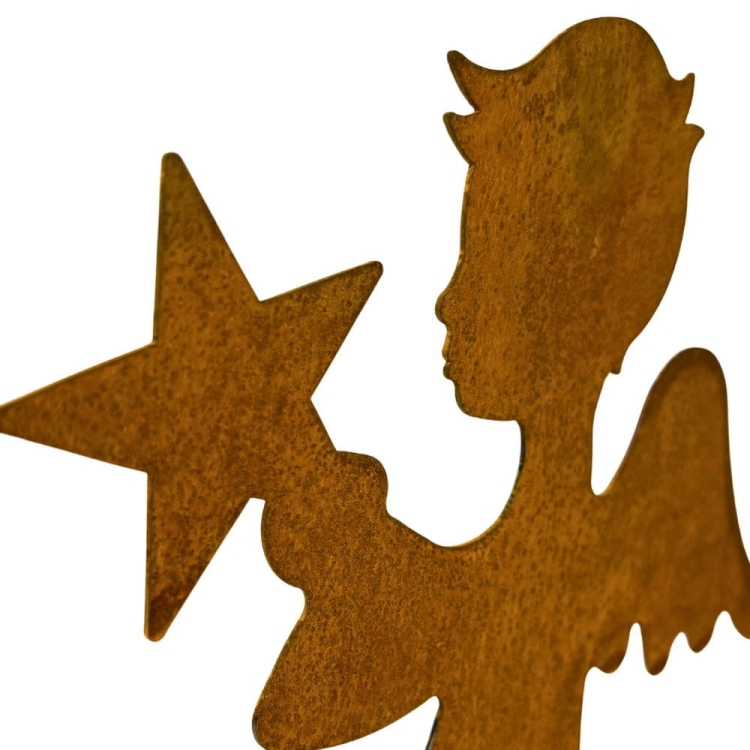 Aniołek figurka do ogrodu z metalu