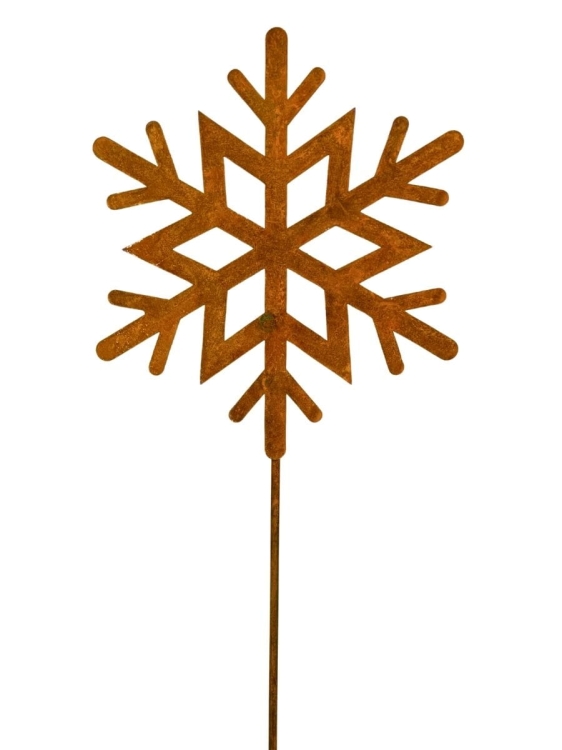 Śnieżynka metalowa dekoracja świąteczna do ogrodu