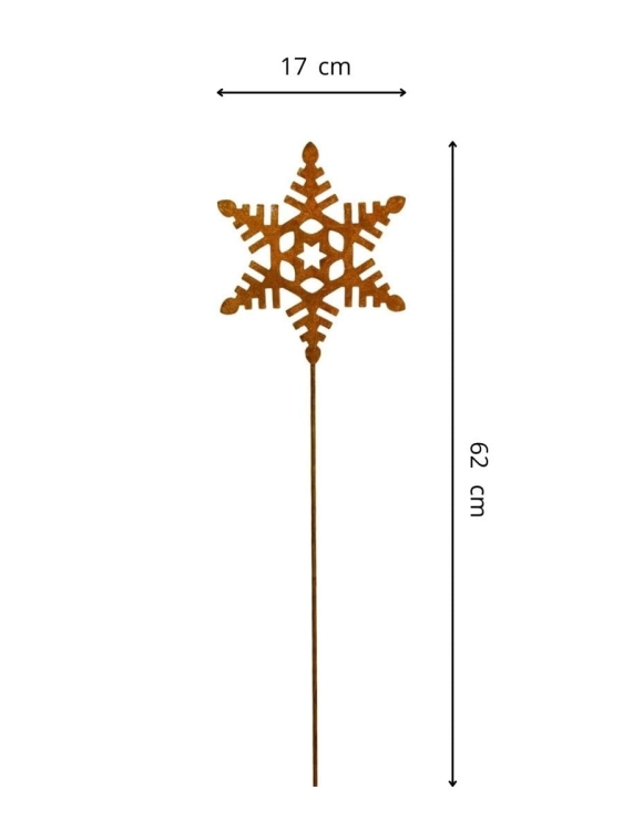 Śnieżynka świąteczna dekoracja ogrodowa