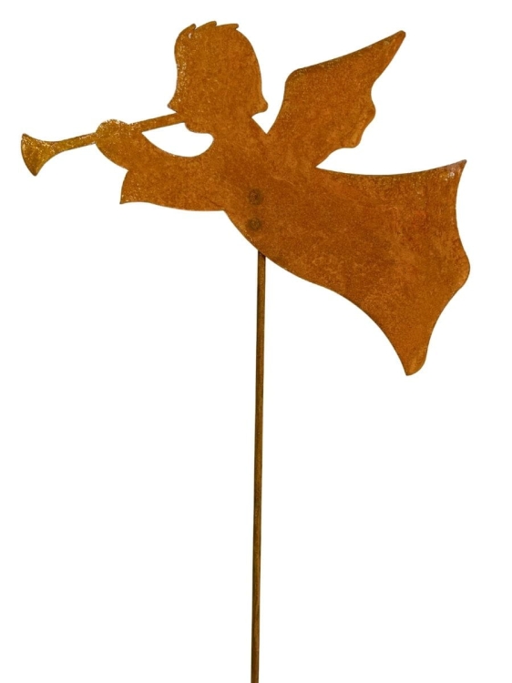 Aniołek rdzawa ozdoba do ogrodu