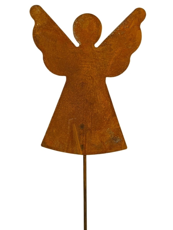 Aniołek ozdoba do ogrodu z metalu