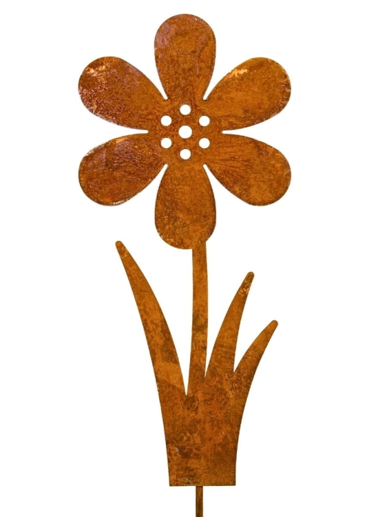 Ozdoba z metalu do ogrodu kwiat