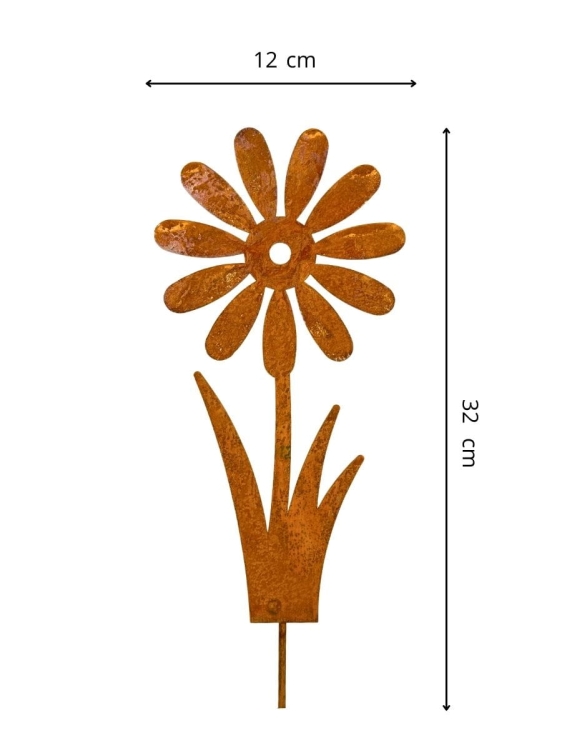 Metalowy kwiat do ogrodu dekoracja
