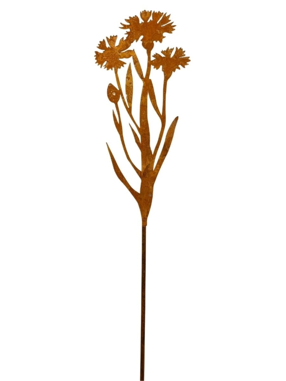 Metalowy kwiat ozdoba rdzawa