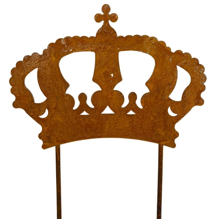 Ozdoba z metalu do ogrodu korona