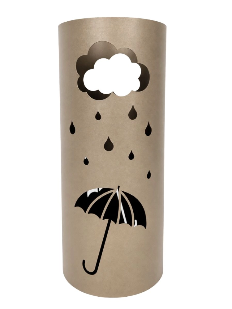 Parasolnik z motywem deszczu LOFT 40 cm taupe