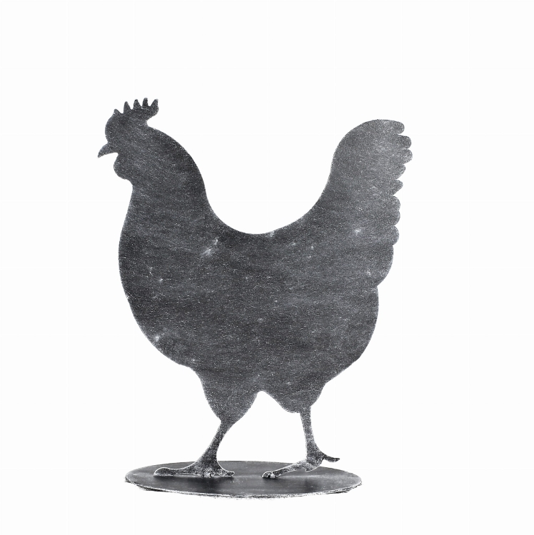 Kura Pollina figura ogrodowa z metalu do ogrodu antracyt.jpg