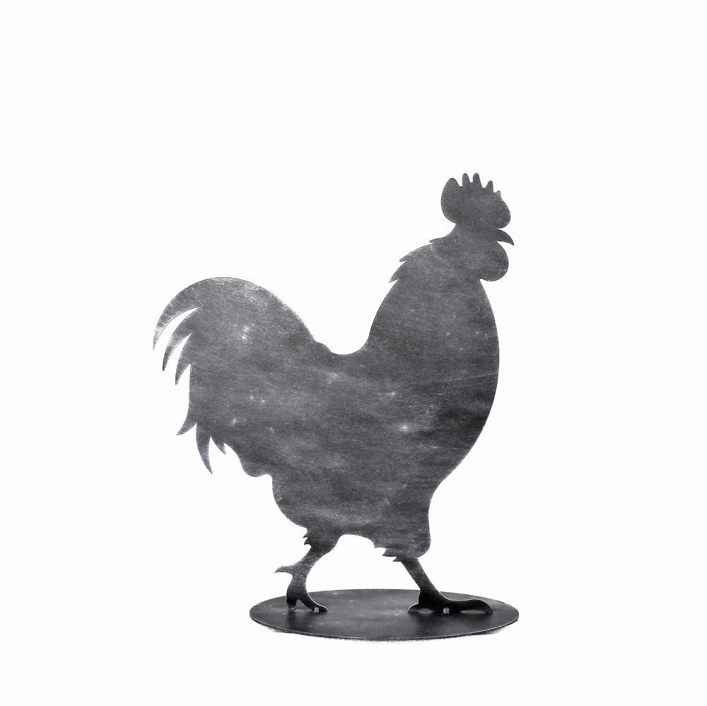 Kogut Poldek figura ogrodowa antracyt ozdoba ogrodowa z metalu.jpg