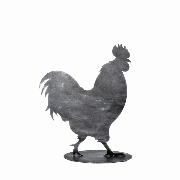 Kogut Poldek figura ogrodowa antracyt ozdoba ogrodowa z metalu.jpg