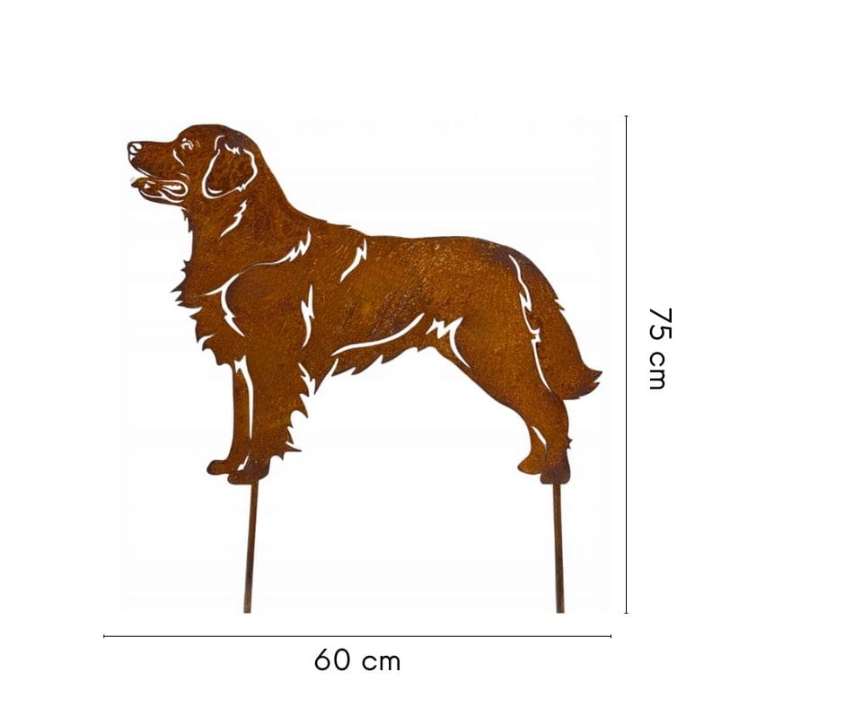 Pies metalowa figura ogrodowa