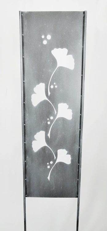 Szyld ogrodowy Miłorząb w kolorze antracytu - świetne dopełnienie Twojego ogrodu